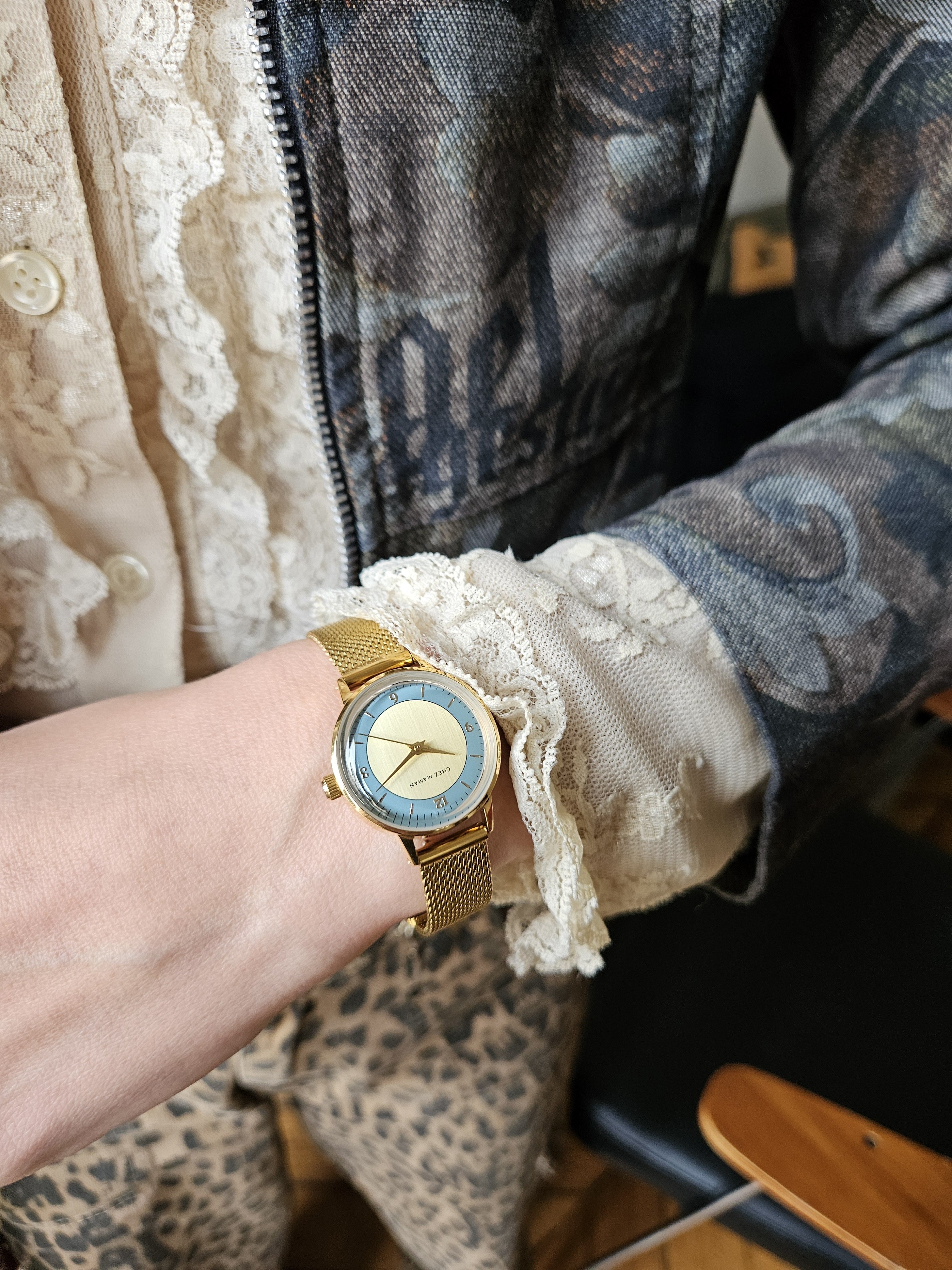 CHEZ MAMAN LA BILLIE ROYAL GOLD BLUE