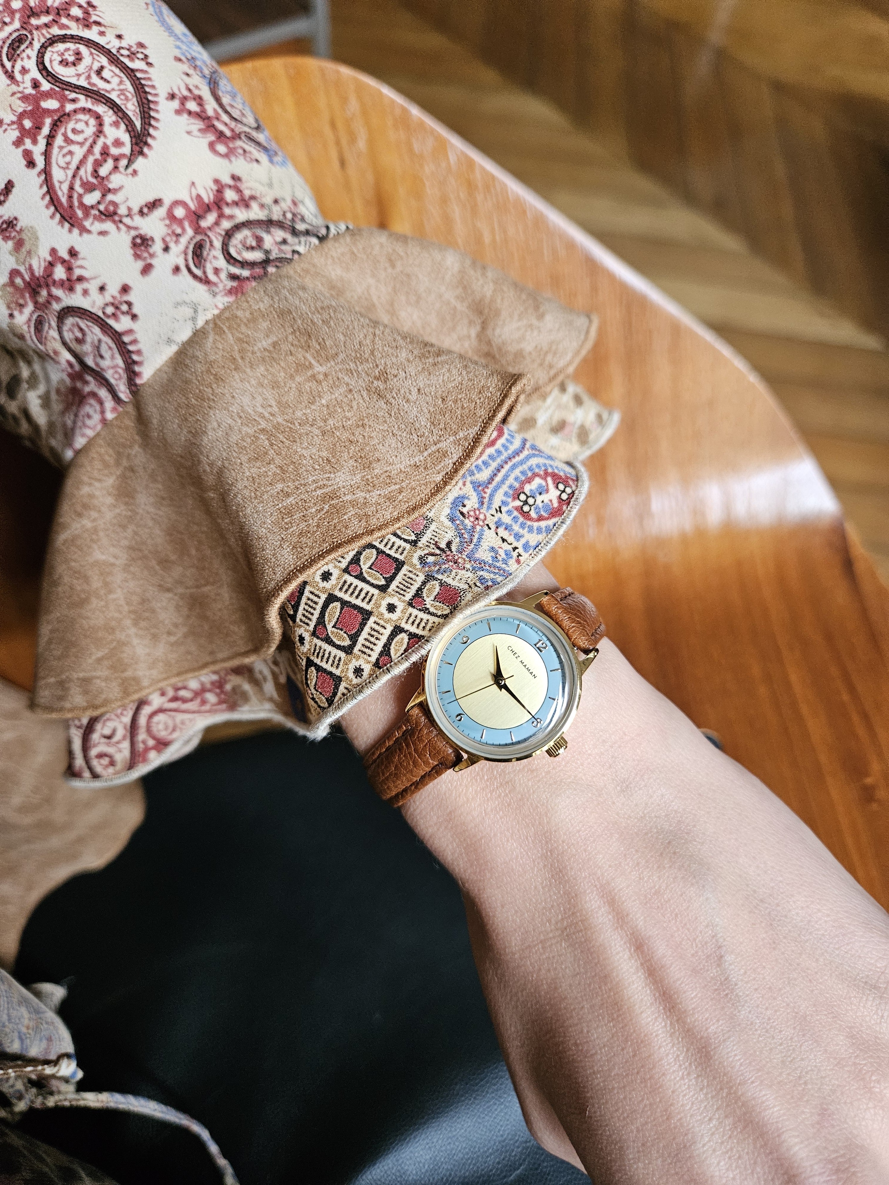 CHEZ MAMAN LA BILLIE ROYAL GOLD BLUE