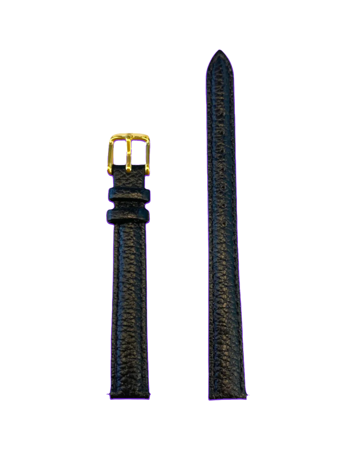 Bracelet 12 mm Noir relief Gold