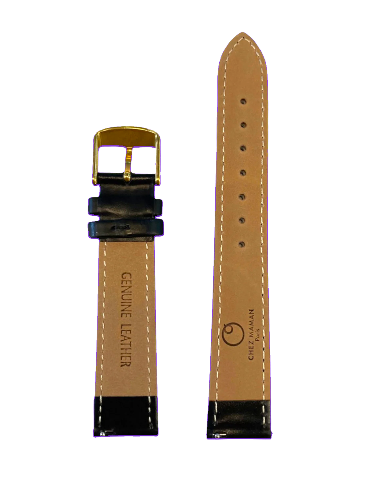 Bracelet 18 mm Noir Gold