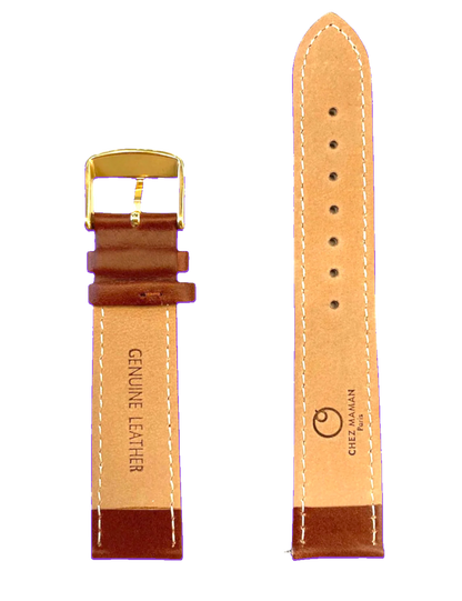 Bracelet 20 mm Marron Gold