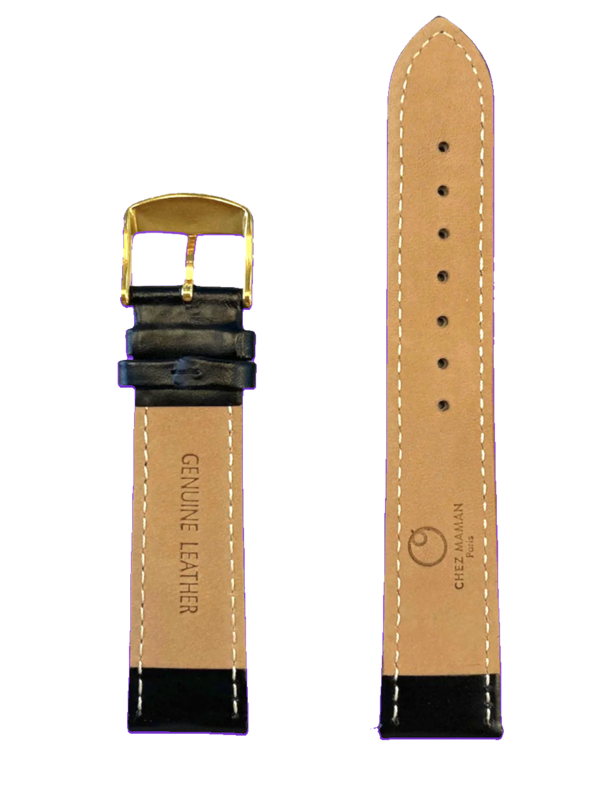 Bracelet 20 mm Noir Gold