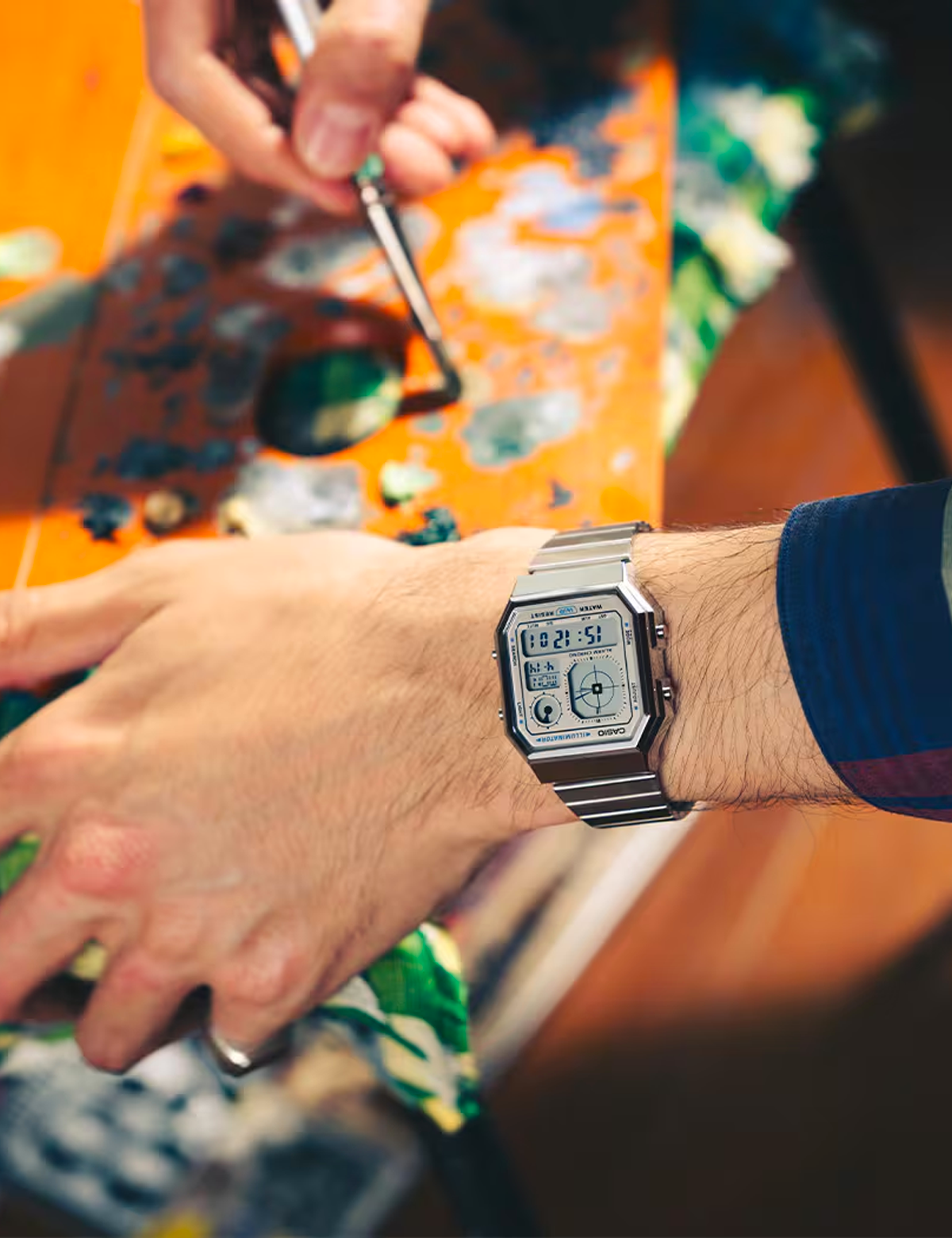 CASIO A130WE-7AEF SILVER SILVER