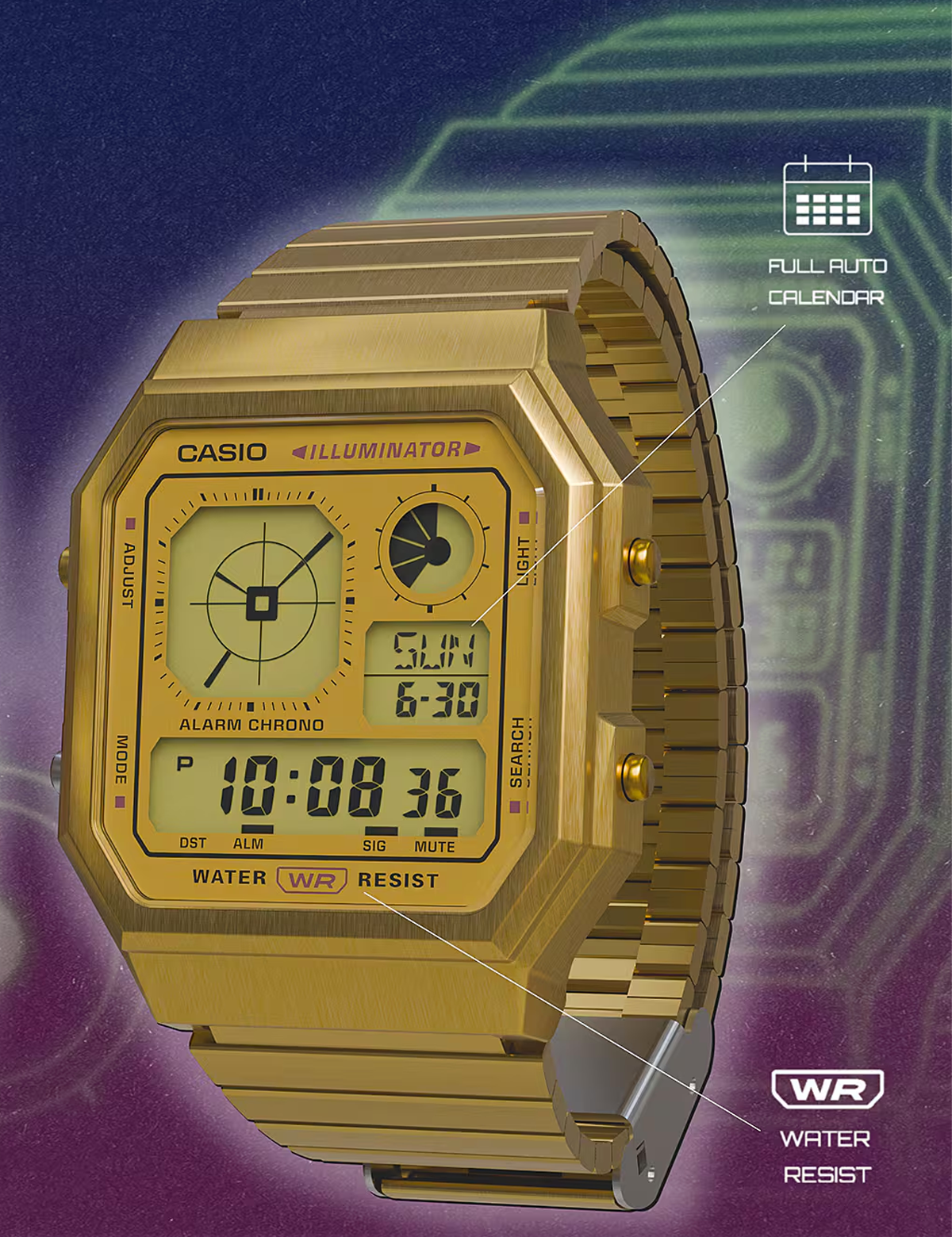 CASIO A130WEG-9AEF GOLD