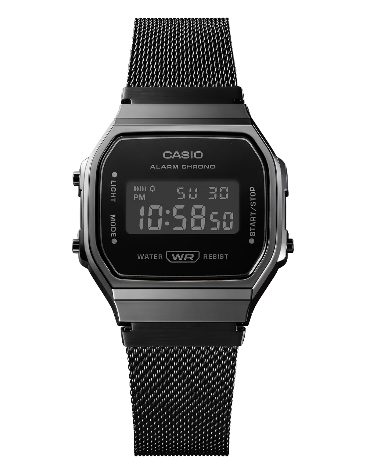 CASIO A168WEMB-1BEF BLACK MESH