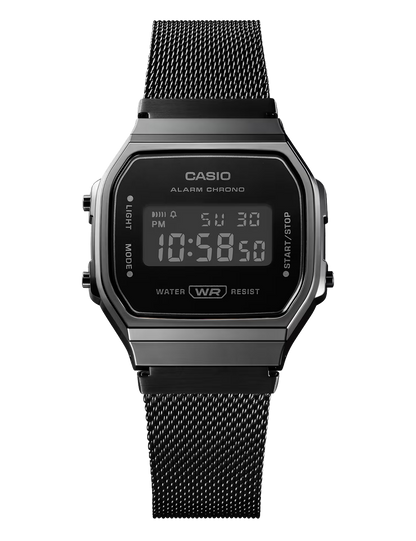 CASIO A168WEMB-1BEF BLACK MESH