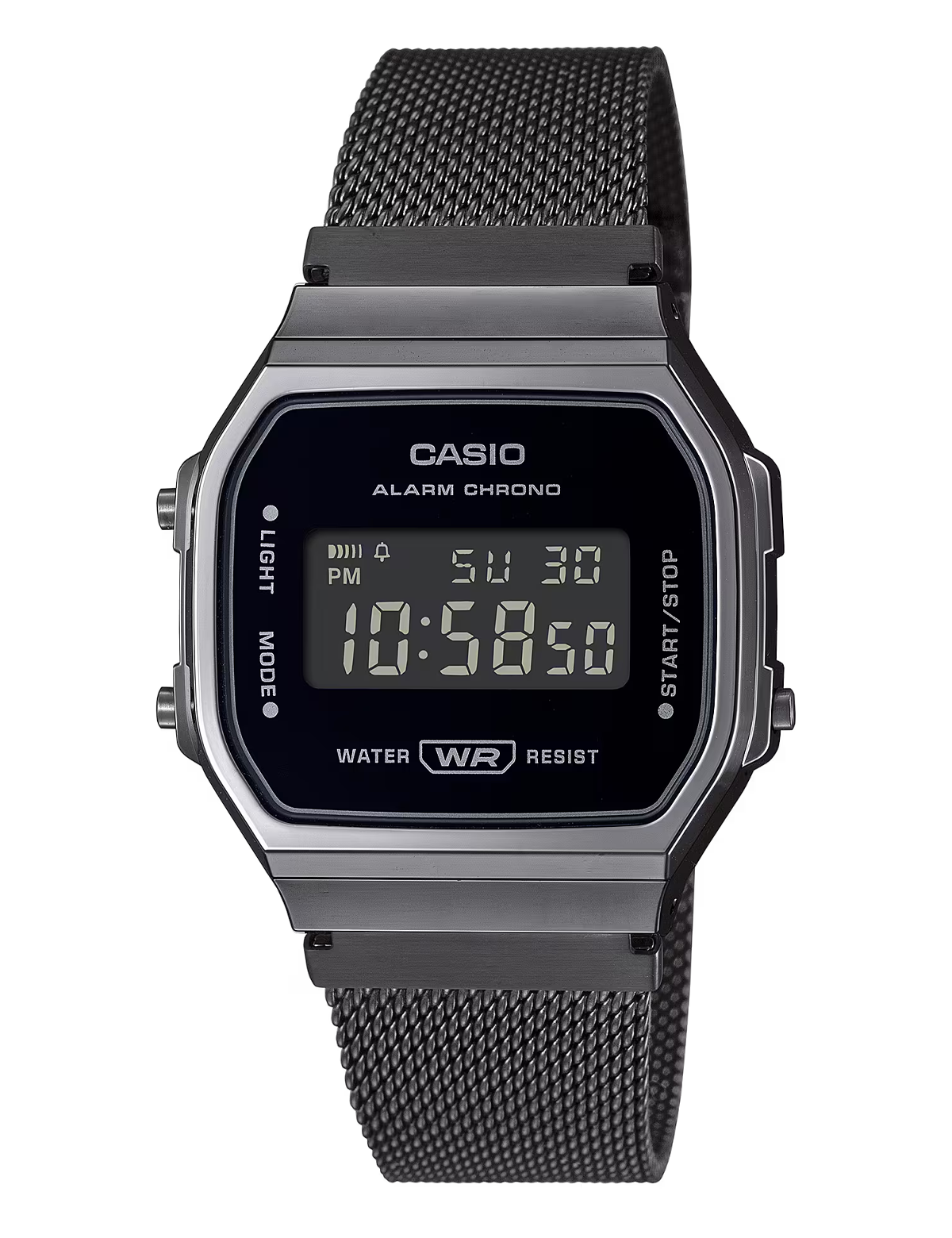 CASIO A168WEMB-1BEF BLACK MESH