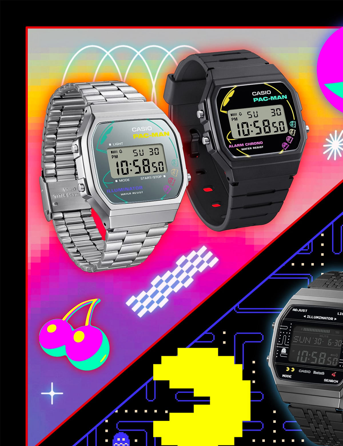 CASIO A168WEPC-7AER X PAC-MAN LTD EDITION