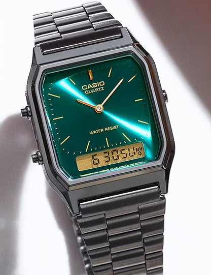 CASIO AQ230EGG-3A GUNMETAL GREEN