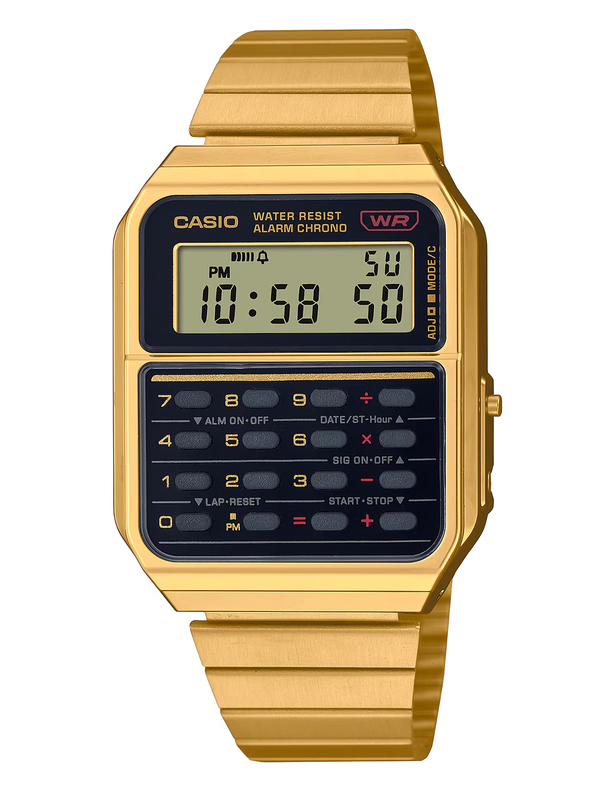CASIO CALCULATRICE CA-500WEG-1AEF GOLD