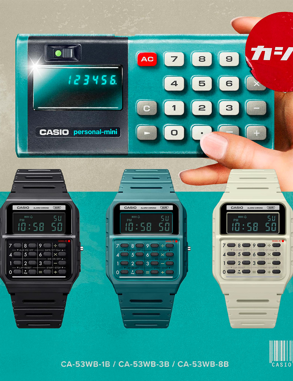 CASIO CALCULATRICE CA-53WB-1BEF