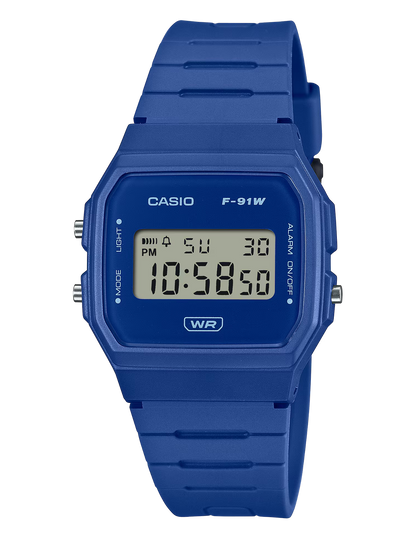 CASIO F-91WB-2A1EF BLUE