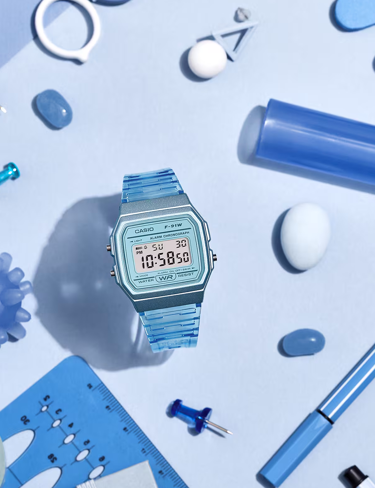 CASIO F-91WS-2EF BLUE