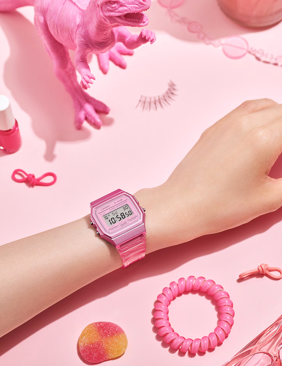 CASIO F-91WS-4EF PINK