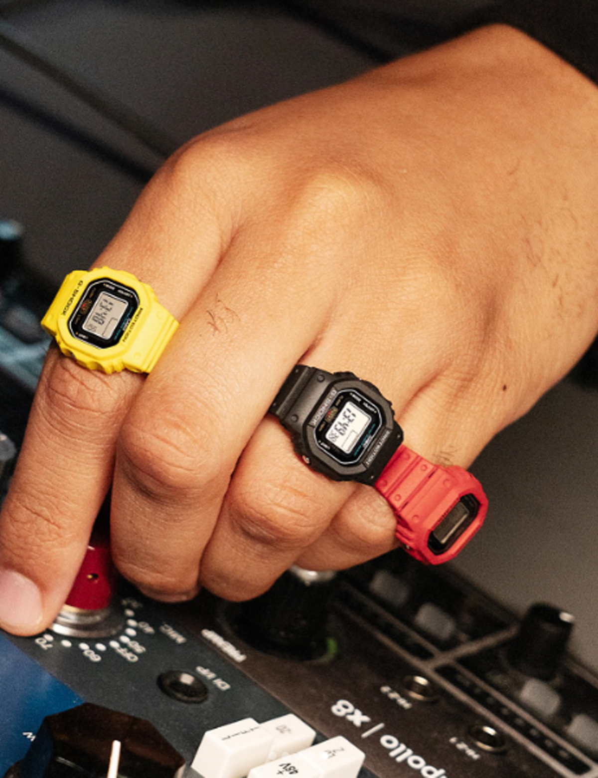 CASIO G-SHOCK NANO DWN-5600-1JR RING WATCH BLACK