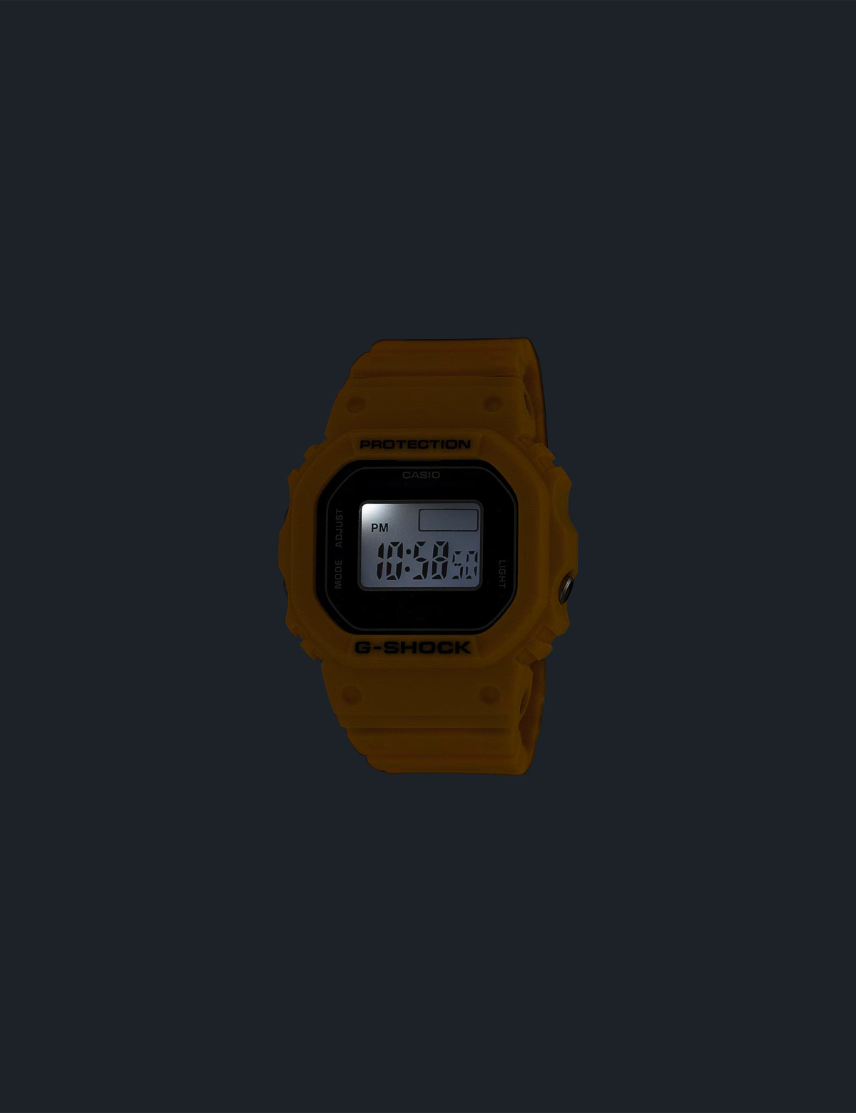 CASIO G-SHOCK NANO DWN-5600-9 RING WATCH YELLOW