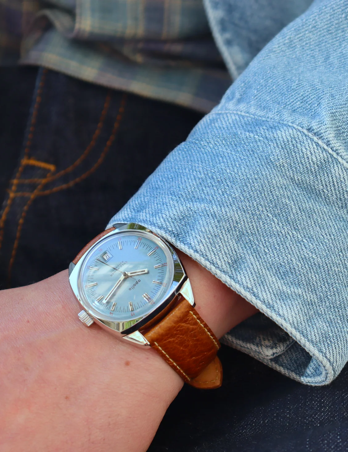 CHEZ MAMAN APOLLO FADED DENIM