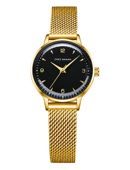 CHEZ MAMAN LA BILLIE GOLD BLACK