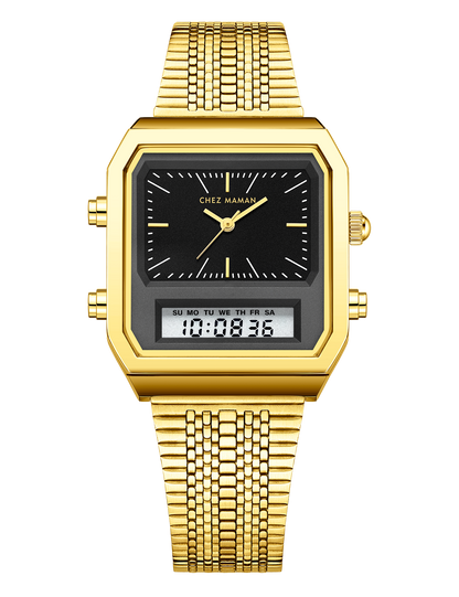 CHEZ MAMAN LA TWIN GOLD BLACK