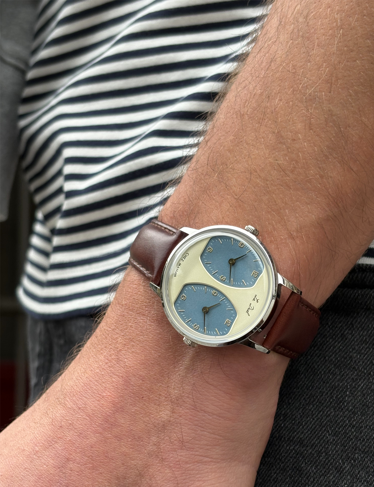 CHEZ MAMAN LA DUEL SILVER BLUE