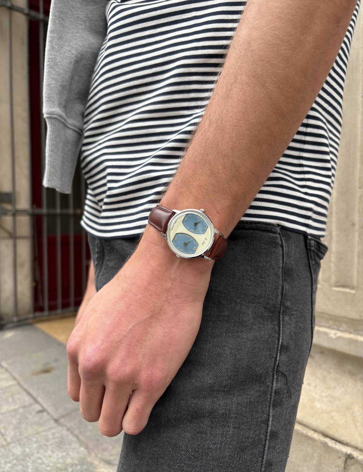 CHEZ MAMAN LA DUEL SILVER BLUE