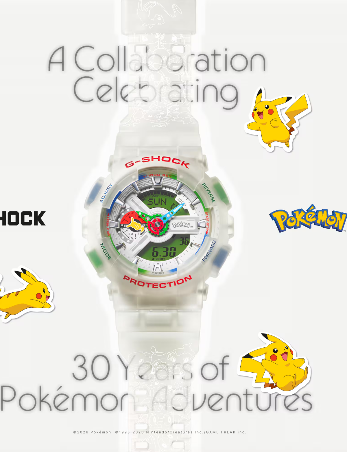 G-SHOCK X POKEMON LTD EDITION GA-110PKM-7A