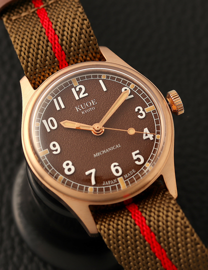 KUOE OLD SMITH 90-002 NO DATE BROWN BRONZE CASE 38MM