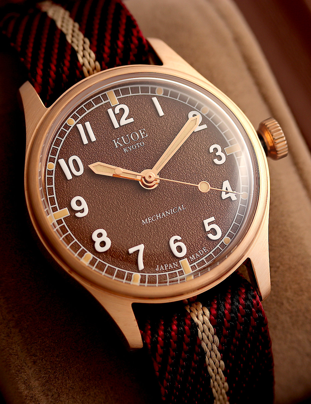 KUOE OLD SMITH 90-002 NO DATE BROWN BRONZE CASE 38MM