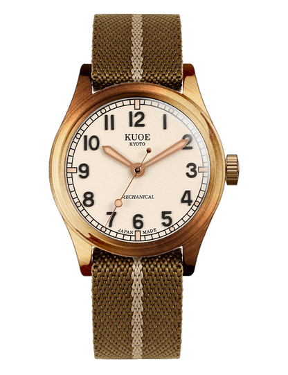 KUOE OLD SMITH 90-002 NO DATE IVORY BRONZE CASE 38MM