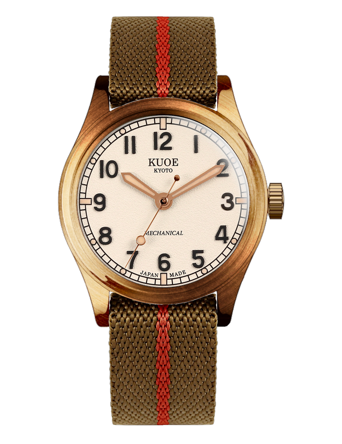 KUOE OLD SMITH 90-002 NO DATE IVORY BRONZE CASE 38MM