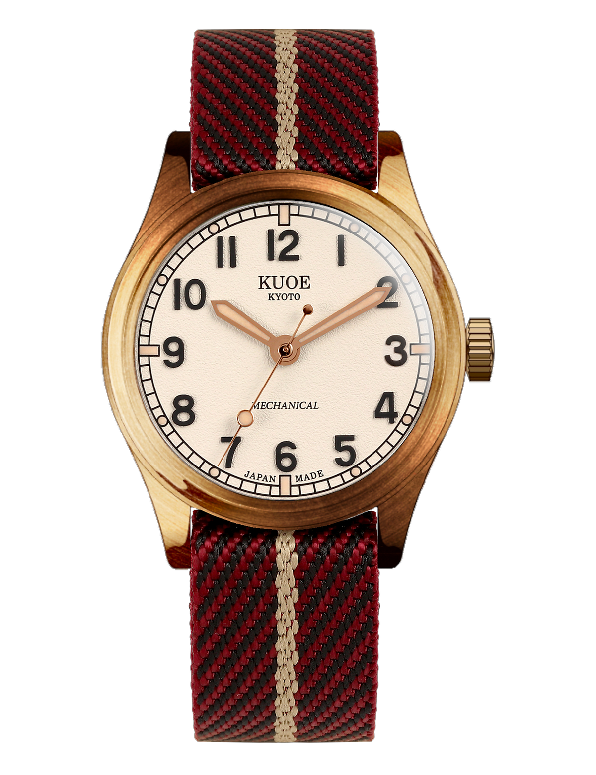 KUOE OLD SMITH 90-002 NO DATE IVORY BRONZE CASE 38MM