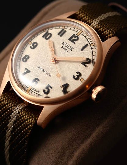 KUOE OLD SMITH 90-002 NO DATE IVORY BRONZE CASE