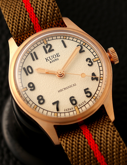 KUOE OLD SMITH 90-002 NO DATE IVORY BRONZE CASE