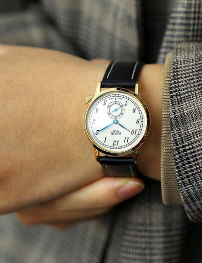 KUOE OLD SMITH 90-007 AUTOMATIQUE GOLD CREAM BLUE