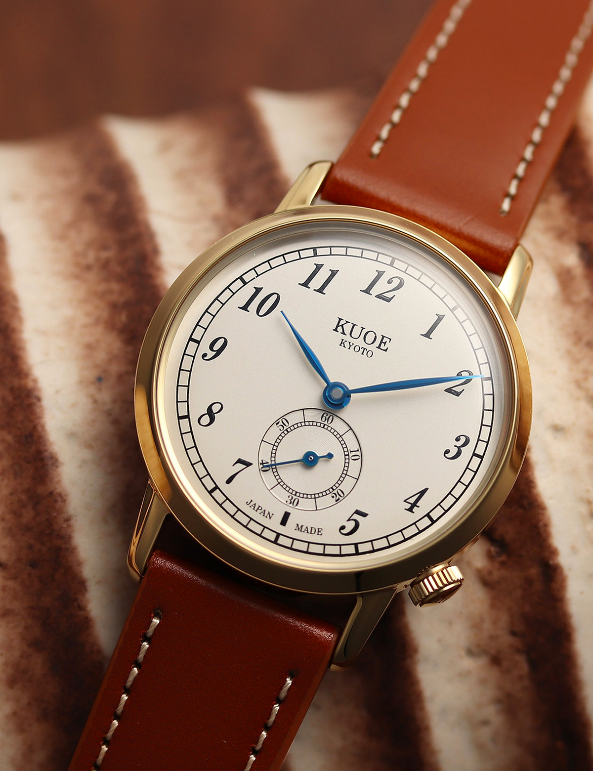 KUOE OLD SMITH 90-007 AUTOMATIQUE GOLD CREAM BLUE
