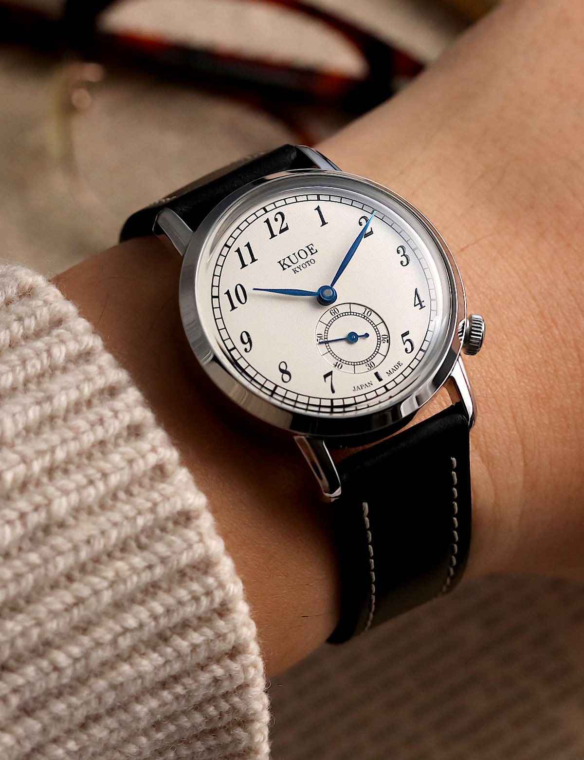 KUOE OLD SMITH 90-007 AUTOMATIQUE SILVER CREAM BLUE