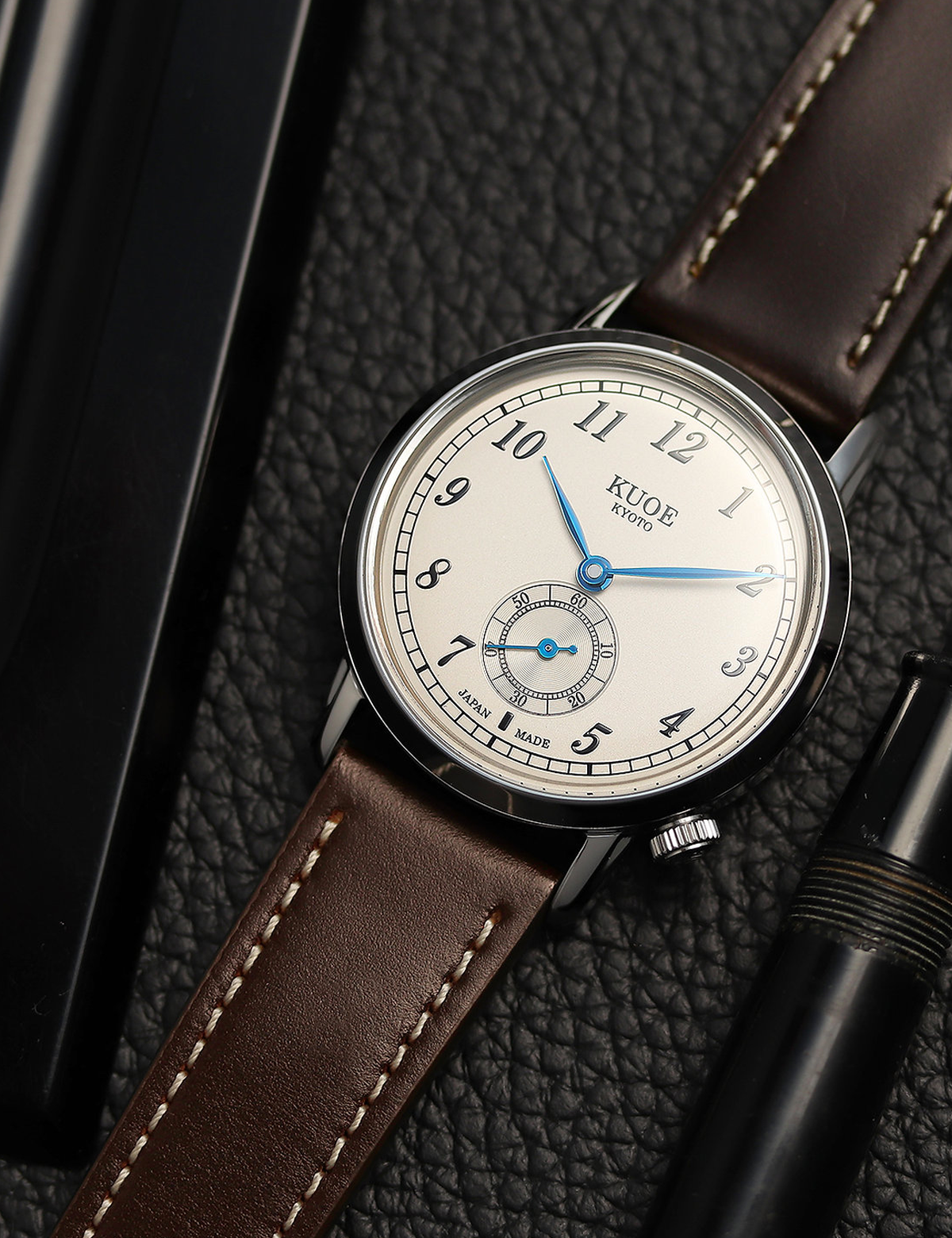 KUOE OLD SMITH 90-007 AUTOMATIQUE SILVER CREAM BLUE