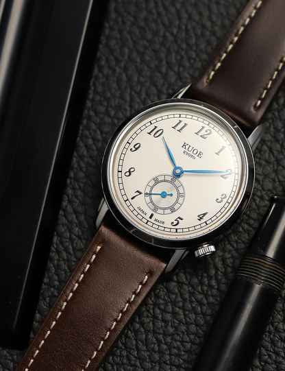 KUOE OLD SMITH 90-007 AUTOMATIQUE SILVER CREAM BLUE