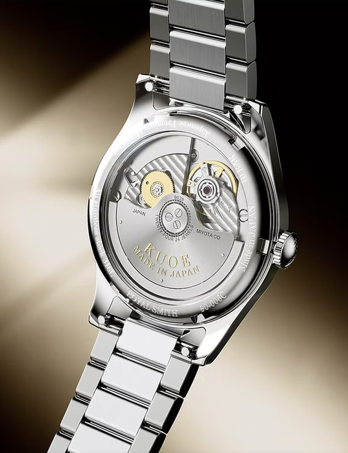 KUOE ROYAL SMITH 90-006 BREGUET NUMERALS SILVER CASE IVORY DIAL