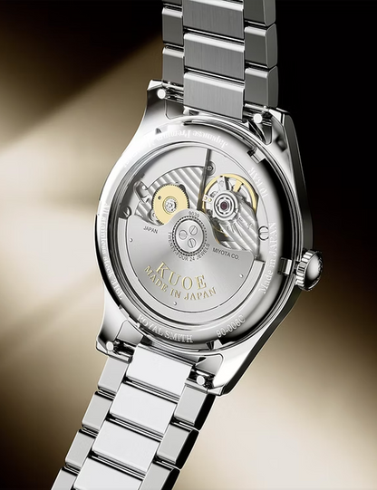 KUOE ROYAL SMITH 90-006 BREGUET NUMERALS SILVER CASE IVORY DIAL