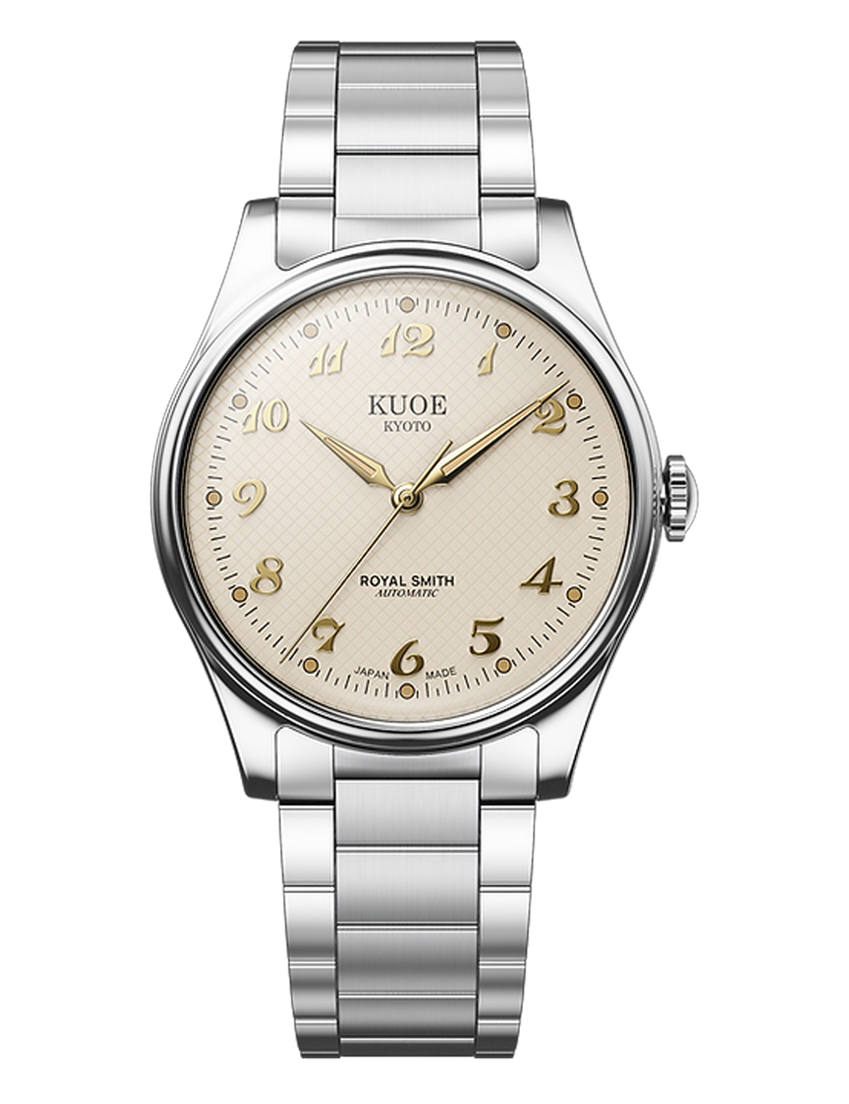 KUOE ROYAL SMITH 90-006 BREGUET NUMERALS SILVER CASE IVORY DIAL