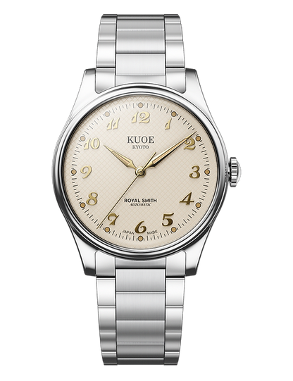 KUOE ROYAL SMITH 90-006 BREGUET NUMERALS SILVER CASE IVORY DIAL