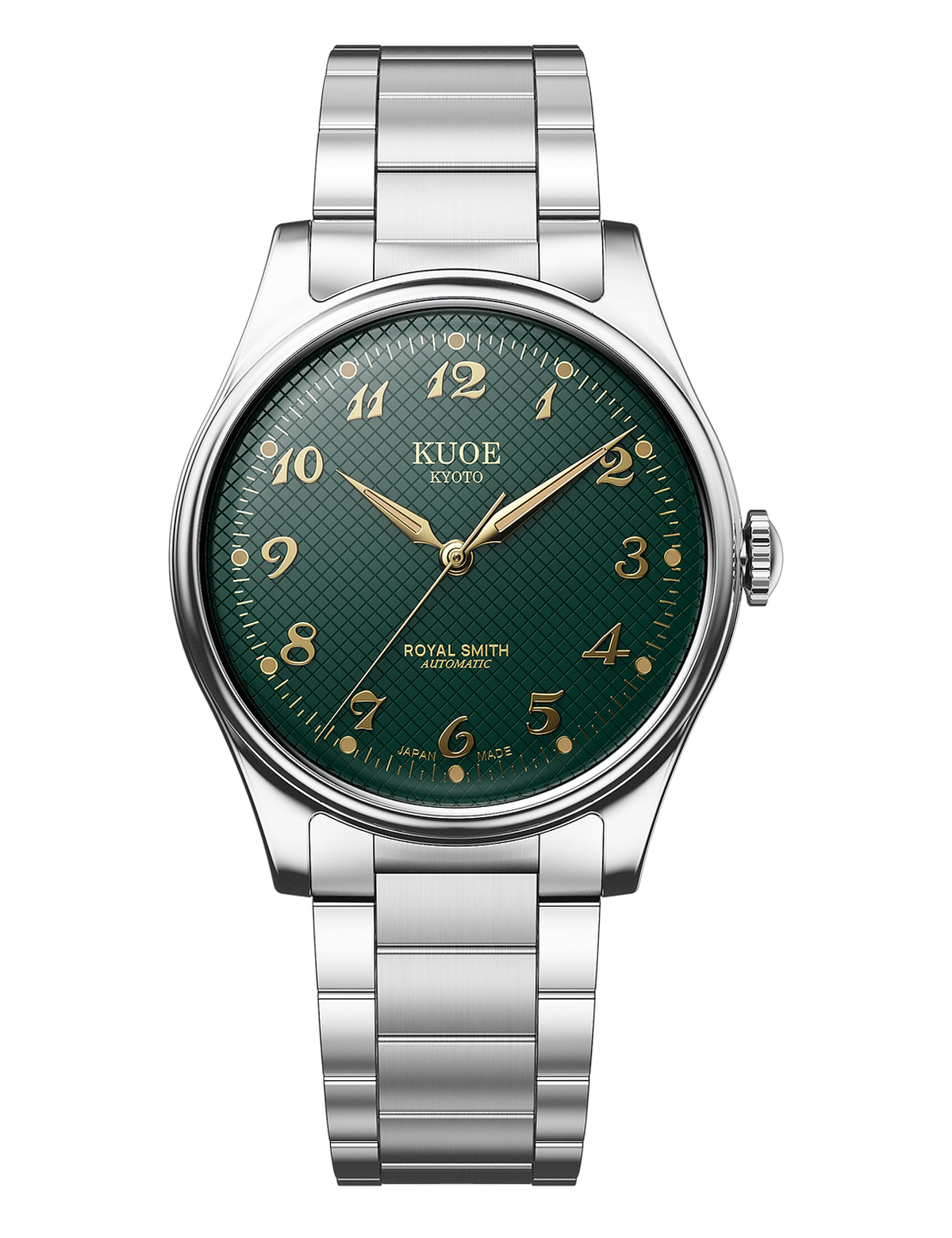 KUOE ROYAL SMITH 90-006 BREGUET NUMERALS SILVER CASE GREEN
