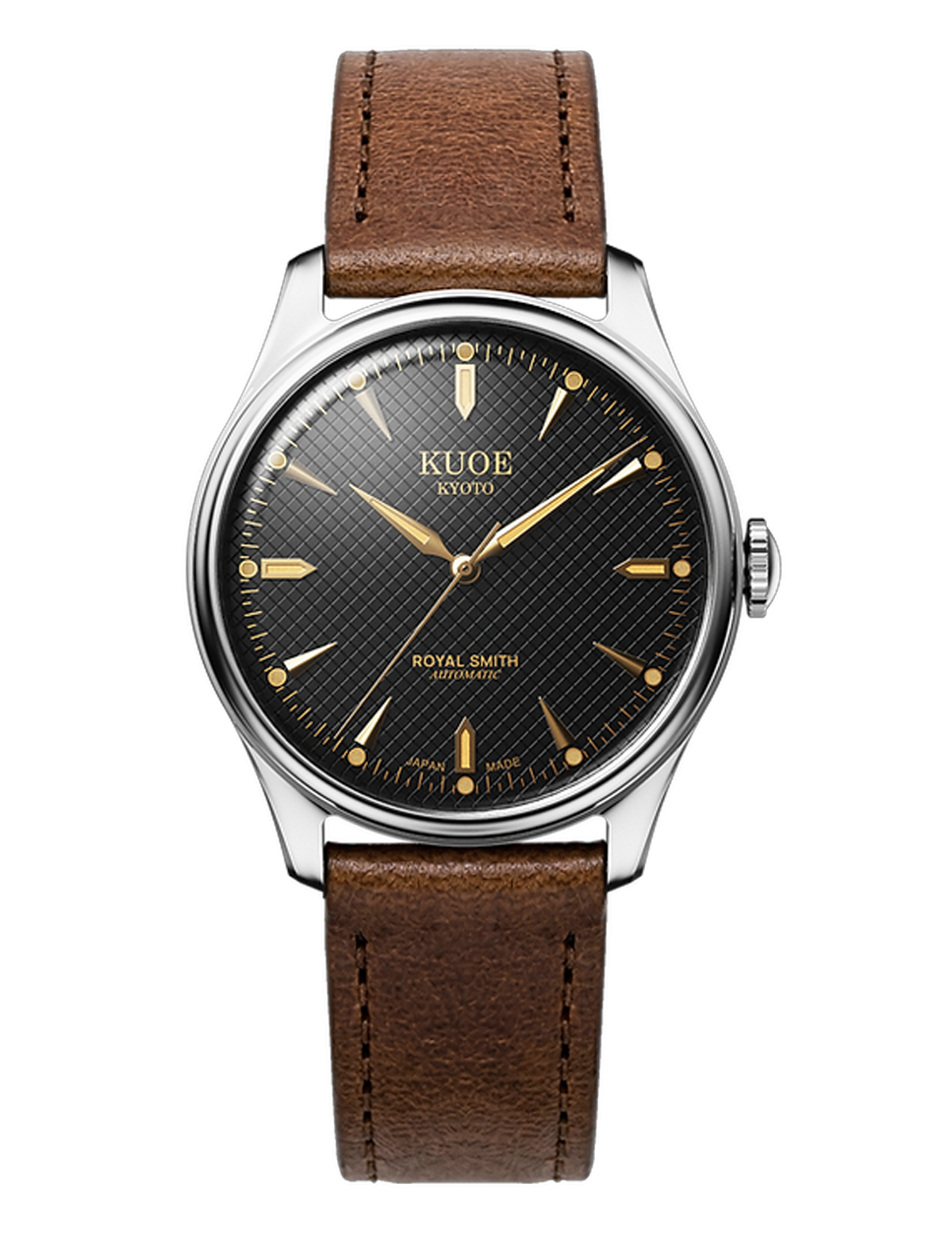 KUOE ROYAL SMITH 90-006 SILVER BLACK LARGE 39MM
