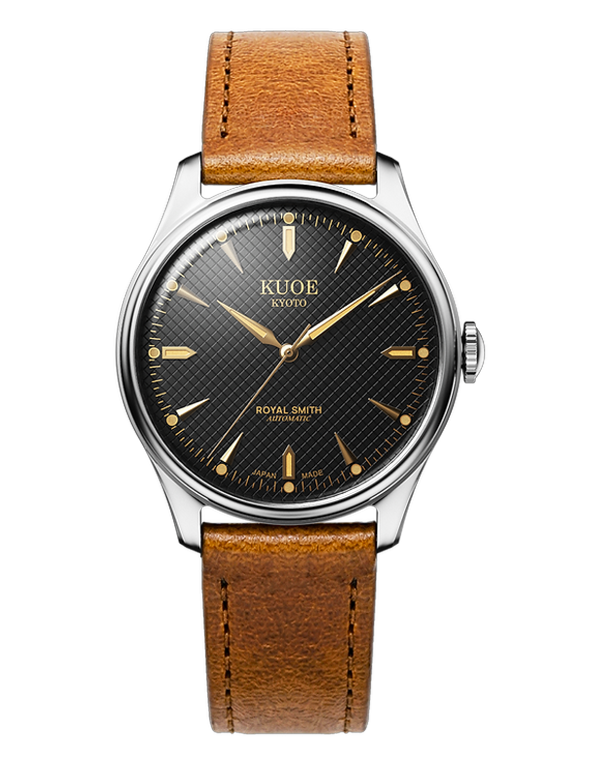 KUOE ROYAL SMITH 90-006 SILVER BLACK LARGE 39MM