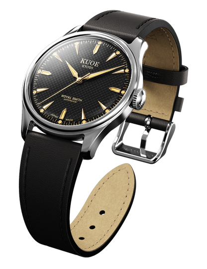 KUOE ROYAL SMITH 90-006 SILVER BLACK LARGE 39MM