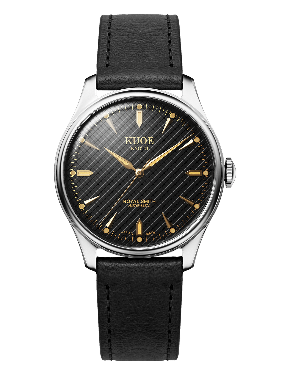 KUOE ROYAL SMITH 90-006 SILVER BLACK LARGE 39MM