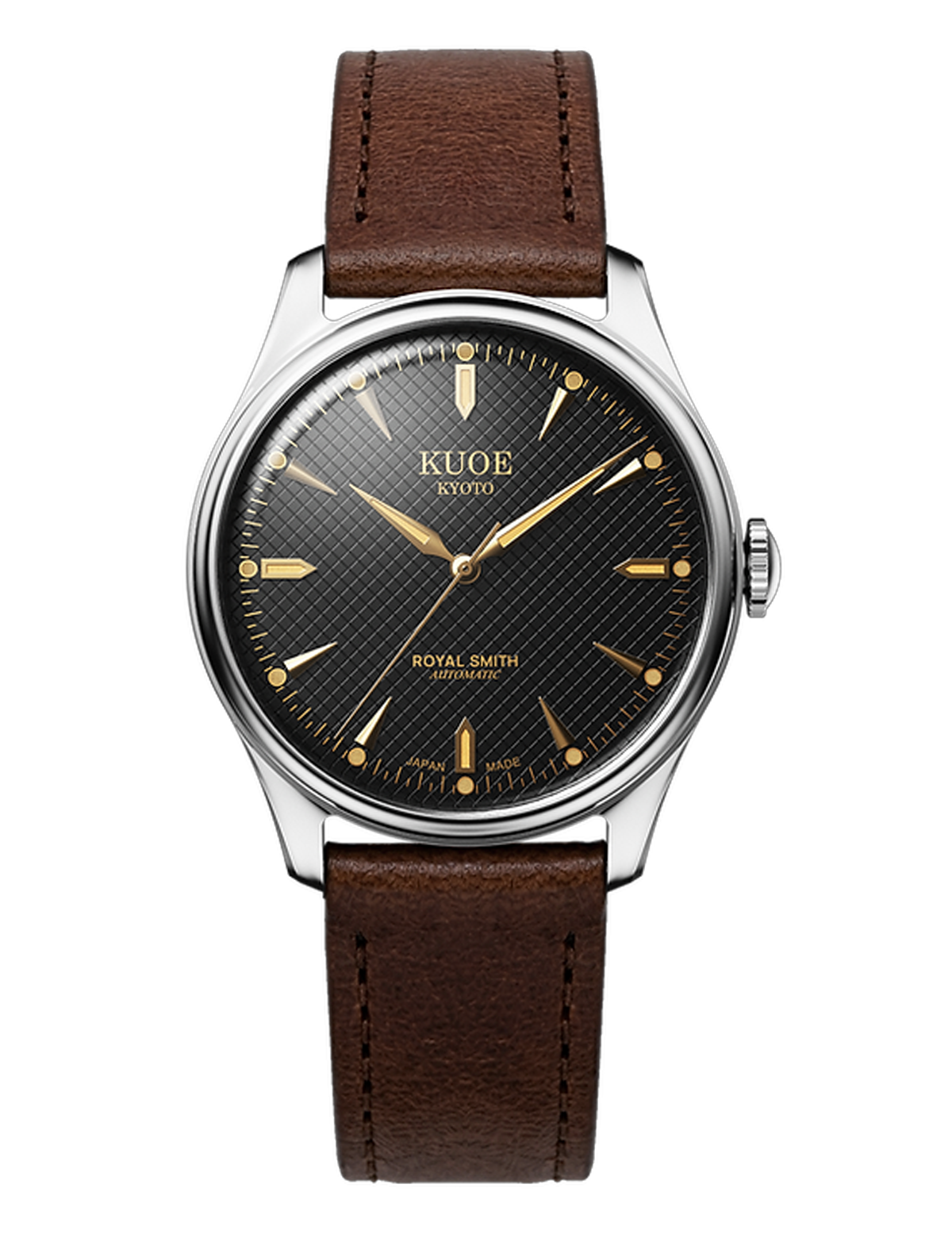 KUOE ROYAL SMITH 90-006 SILVER BLACK LARGE 39MM