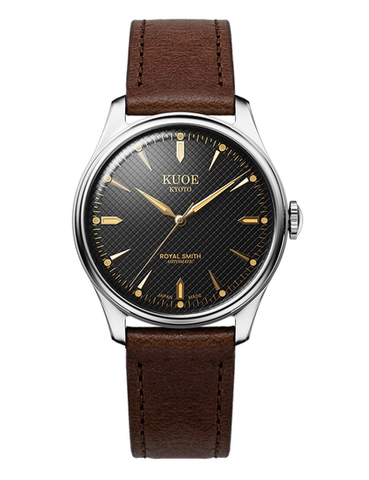KUOE ROYAL SMITH 90-006 SILVER BLACK LARGE 39MM
