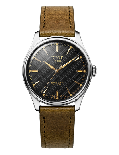 KUOE ROYAL SMITH 90-006 SILVER BLACK LARGE 39MM